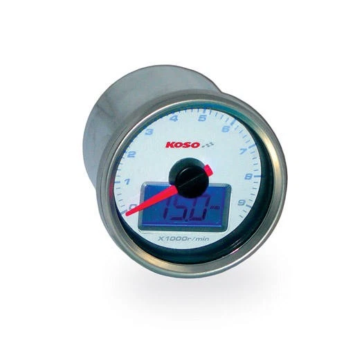 Koso HD01 Electronic Tachometer With Oil Pressure Gauge - Image 1 of 1