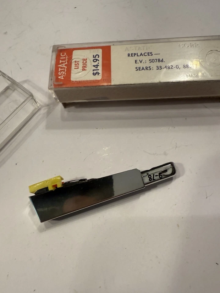 NOS ASTATIC 277D EV ELECTROVOICE 5078D SEARS 333-482-0 88671 NEEDLE CARTRIDGE - Image 1 of 4