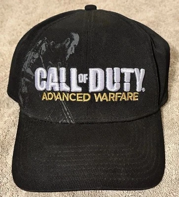 Call Of Duty Advanced Warfare 帽子弹力黑色帽子 Activision 刺绣标志 — 第 1/4 张图片