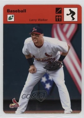 2005 Leaf Sportscasters Red Fielding Bat /45 Larry Walker #26 HOF - Image 1 of 2