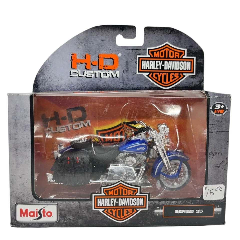 6 PIECE HARLEY-DAVIDSON MOTORCYCLE SET SERIES 44 1/18 DIECAST BY MAISTO 31360-44