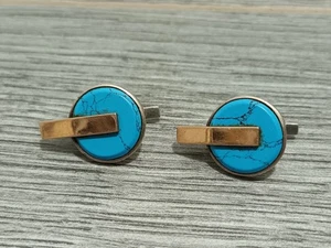 Rare vintage earrings  USSR 875 silver , gold 375 assay value, original - Picture 1 of 13