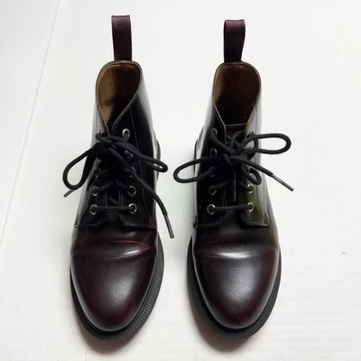 Botas Dr Martens Emmeline Cuero Liso En Rojo Cereza Arcadia Talla 6 Foto 1 de 4