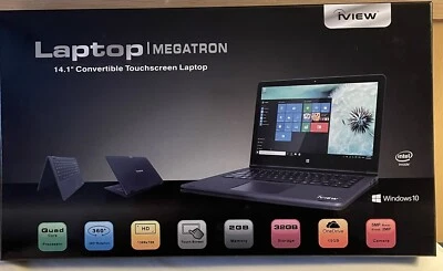"Laptop convertible con pantalla táctil iView Megatron 14,1""" Foto 1 de 4