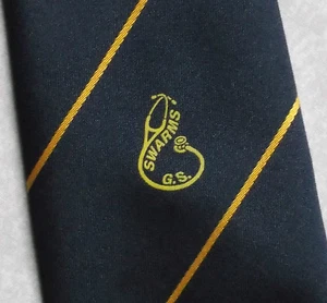 Tie Necktie Mens Vintage Crested STETHOSCOPE DOCTOR NURSE GENERAL PRACTITIONER - Picture 1 of 7