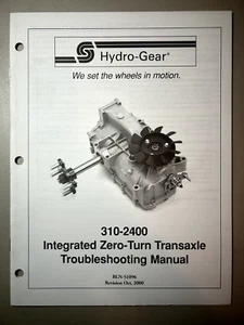 Hydro-Gear 310-2400 integriertes Nulldrehgetriebe Fehlersuchhandbuch - Bild 1 von 2