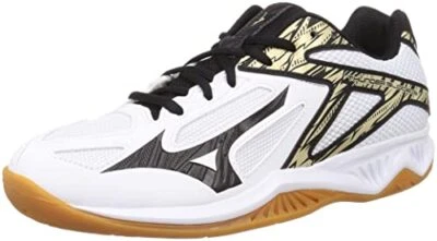 Zapatos de Voleibol Mizuno THUNDER BLADE 3 V1GA2170 Blanco/Negro/Dorado 30cm US12 Foto 1 de 4