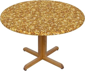 Round Tablecloth Stretch Round Fitted Tablecloth with Elastic Spandex 70" Bx 4 - Picture 1 of 4