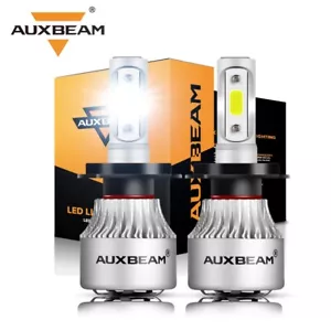 AUXBEAM H7 LED Headlight Kit High or Low Beam Bulb Super Bright 6500K White 2pcs - Foto 1 di 12