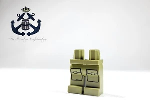 LEGO Minifigure Olive Green Legs Pockets For City Volcano Explorer 970c00pb0566 - Picture 1 of 1