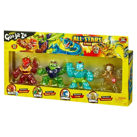 Heroes of Goo Jit Zu All Stars Pack - Blazagon, Rock Jaw, Tyro, Smashadon Cover
