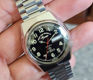 WEST END WATCH SOWAR MILITARY AUTOMATIC ETA MOVEMENT BLACK DIAL 11. - Picture 1 of 9
