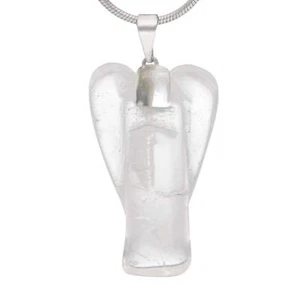 Colgante ángel cristal montaña plata 925 3x1,8x1 cm | Joyería de piedras preciosas - Imagen 1 de 1