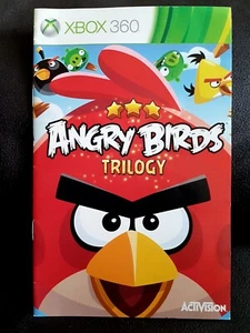 Angry Birds Trilogy Xbox 360 Game Instruction Manual VGC 100s More Available - Picture 1 of 1