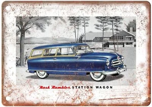 Vintage 1952 Nash Automobile Ad Retro Look Reproduction Metal Sign A3849 - Picture 1 of 2