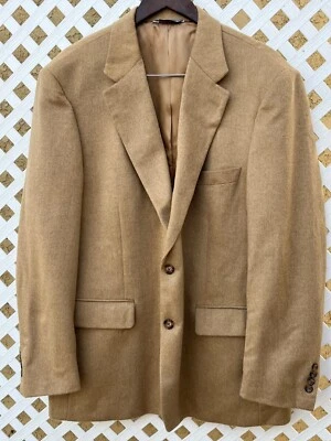 Abrigo Blazer Chaqueta Hombre Haspel 100% CAMELLO PELO Tostado Deportivo 46R Foto 1 de 4