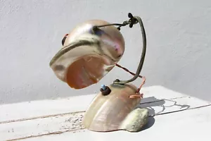 1920s Antique French Art Nouveau Nautilus Table Lamp - Picture 1 of 12