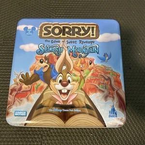 Splash Mountain Sorry Juego de Mesa Metal Lata Completo Disney Brer Rabbit - Imagen 1 de 4