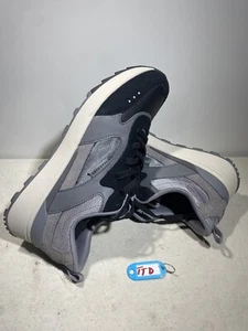 SKECHERS Sunny Street Sunsetters BLACK/GRAY COLORBLOCK Leather/Mesh SNEAKERS 9.5 - Picture 1 of 8