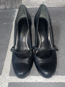 Antonio Melani Black Mary Janes with Block Heel Size 9M - Picture 1 of 5