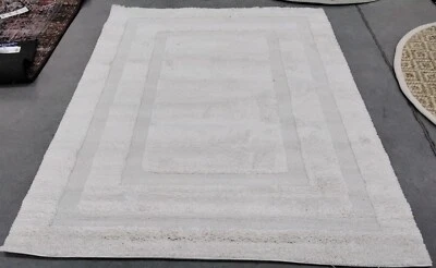 CREME / CREME 5'-3" X 7'-6" Back Stain Rug Reduced Price 1172756034 SG454-1111-5 - Image 1 of 4