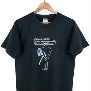 Number Nine Vintage 2001 Thank you Band Audition Big Screen Logo Black Tee Shirt - Picture 1 of 8