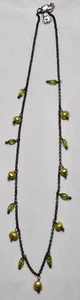 Silpada Sterling Silver Green Freshwater Pearl & Peridot Bead Necklace N1373 - Picture 1 of 6