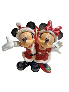 Christmas 2012 Disney Theme Park Exclusive Ornament Santa Mickey & Minnie - Picture 1 of 8