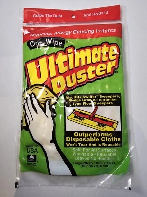 ULTIMATE CLOTH Vintage Guardsman One-Wipe Ultimate Duster Cloth Large Treated Yellow Cleaning
