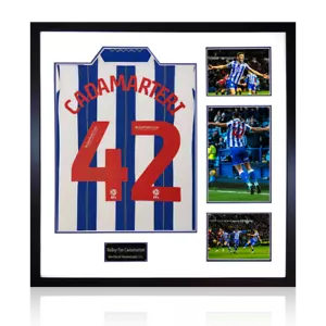 Bailey-Tye Cadamarteri Signed Sheffield Wednesday 23/24 Shirt Elite Frame - Picture 1 of 3