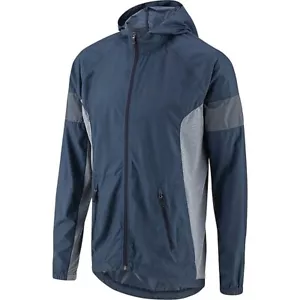 Louis Garneau Modesto Hoodie Jacket Men's Medium Sargasso Sea Dark Blue Cycling - Picture 1 of 2