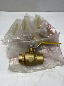 (Lot of 4 NEW) Red-White 5549 Ball Valve, 1 1/4 In Pipe Full Port 600 Psi, Lever - Picture 1 of 13