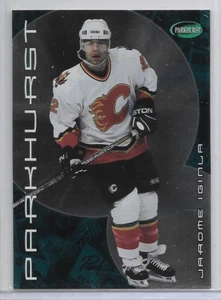 2001-02 Jarome Iginla Parkhurst Hockey Card #5 Calgary Flames - Imagen 1 de 2