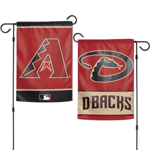 ARIZONA DIAMONDBACKS 12"X18" 2-SIDED GARDEN FLAG NEW WINCRAFT 🐍 Cover