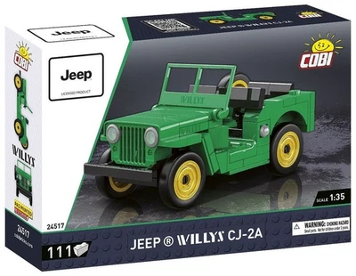 COBI, JEEP Willys CJ-2A verde - 111 pezzi, 1/35,  COB24517 - Immagine 1 di 3
