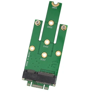 NGFF M.2 B Key to mSATA Mini PCI-E SATA 3.0 SSD Male Adapter Converter Cards - Picture 1 of 3