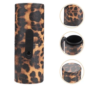 Soporte para cosméticos de leopardo cepillo de maquillaje bolsa de viaje soporte para cepillo de maquillaje - Imagen 1 de 12