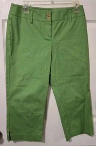 Pantalones capri cortos verdes ANN TAYLOR LOFT talla 6 - Imagen 1 de 3
