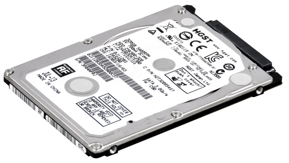 Hard Drive HGST Travelstar Z5K500 HTS545032A7E380 320GB 5.4K 8MB SATA II 2.5'' - Image 1 of 3