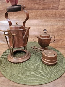 🔥Joseph Heinrichs Magisches Kupfer Kaffeeurnen Set mit Brenner & Zuckerdose 1904 🔥 - Bild 1 von 19