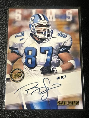 2002 Press Pass - Autographs Ryan Sims (AU, RC) - Image 1 of 2