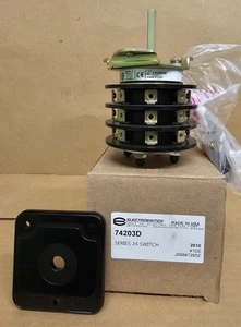Interruptor de control giratorio Electroswitch 74203D Serie 24 Interruptor - Imagen 1 de 5