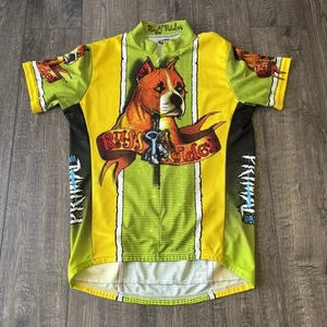 Primal Wear Ruff Rider Dog Graphic 3/4 Zip Cycling Jersey M - Picture 1 of 11