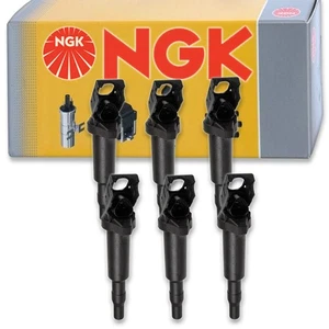 6 pcs NGK Ignition Coil for 2004 BMW X5 3.0L L6 - Spark Plug Tune Up Kit ex - Picture 1 of 5