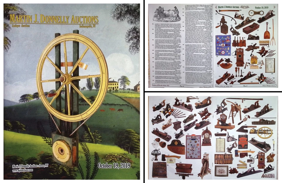 Catálogo de subasta de herramientas antiguas a todo color de octubre de 2019 con precios realizados Foto 1 de 1