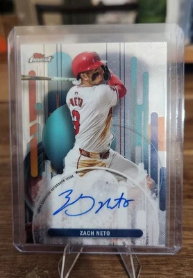 2025 Topps Finest - Finest Autographs Zach Neto #FA-ZN (AU) - Image 1 of 2