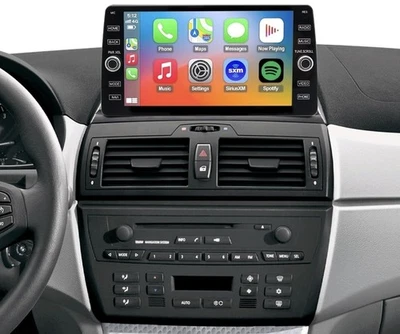 PREMIUM QLED 4G LTE BMW X3 2004-2010 Android Auto/Apple CarPlay Car Stereo SWC - Image 1 of 4