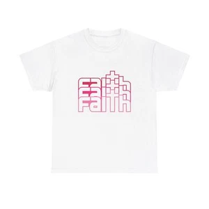 Faith Fade Pink Cross Christian Unisex Heavy Cotton Tee - Bild 1 von 21
