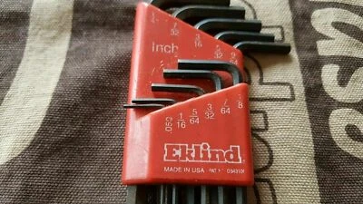 EKLIND TOOLS 11pc SAE Ball-End Hex L-Key Set Made in USA - Image 1 of 4