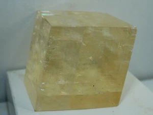 Doppelspat Rhomboeder Kristall, Calcit, 6x6cm, Mexiko/ Calcite X - Bild 1 von 3